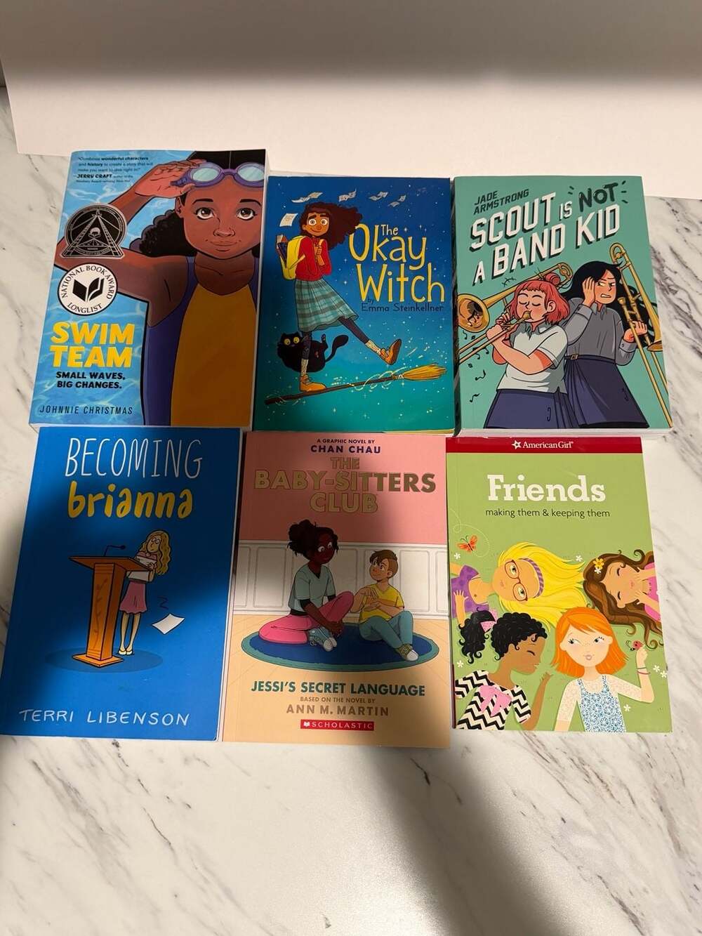 Lot of 6 Middle Grade Graphic Novels